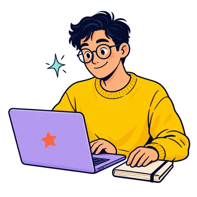 Un alumno escribe su respuesta en el teclado de su portátil.